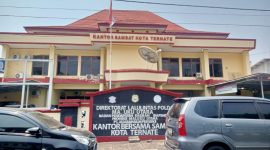 Foto depan Kantor Samsat Kota Ternate. Kamis, (01/10/26). Dok. Agis