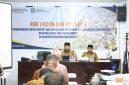 Bupati Halsel, Hasan Ali Bassam Kasuba, membuka Focus Group Discussion (FGD) I RDTR dan Konsultasi Publik I Kajian Lingkungan Hidup Strategis (KLHS) RDTR Kabupaten Halmahera Selatan di Hotel Obama Labuha, Senin (5/10/2026). Dok. Ian. 