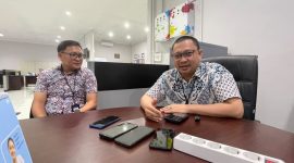 Manager Bisnis Mikro Bank BRI , M.Rizal Zainuddin, saat ditemui di ruang kerja. Rabu, (07/10/26). Dok. Agis.