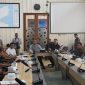 Sekda Haltim, Ricky Chairul Richfat, saat mewakili Bupati Haltim membuka HLM, TPID, bersama Perwakilan Bank Indonesia Provinsi Maluku Utara, di aula Kantor Bupati. Kamis, (8/10/2026).Dok. M. Dzarik. 
