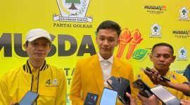 Bakal calon Ketua DPD II Partai Golkar Kota Ternate, Ardian Idham. Senin, (12/10/26). Dok. Agis. 
