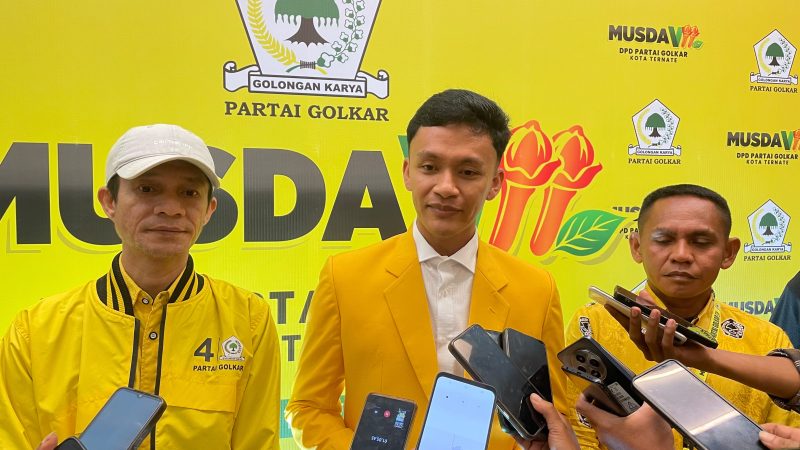 Bakal calon Ketua DPD II Partai Golkar Kota Ternate, Ardian Idham. Senin, (12/10/26). Dok. Agis. 