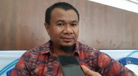 Ketua Harian Ikatan Keluarga Besar Makian Kayoa (IKB-Makayoa) Halmahera Selatan (Halsel), Ikbal Hi Mustafa. Rabu, (14/10/26). Dok. Ian. 