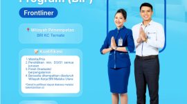 Pemberitahuan dan Informasi dari PT Bank Rakyat Indonesia (Persero) Tbk melalui Kantor Cabang Ternate kepada Lulusan Muda Maluku Utara untuk Magang melalui BRILiaN Internship Program (BIP). Rabu, (21/10/26). Dok. Istimewa. 