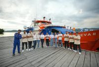 PT BRI (Persero) Tbk atau BRI terus memperluas akses layanan perbankan bagi masyarakat di wilayah kepulauan melalui Kapal Teras Bahtera Seva II. Jumat, (23/10/26). Dok. Istimewa. 