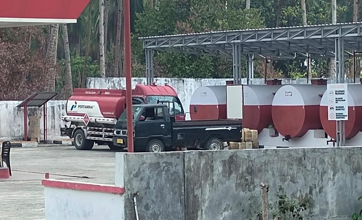 Pertamina APMS Desa Dolik, Kecamatan Gane Barat Utara. Senin, (26/10/25). Dok. Ian