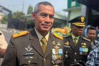 Danrem 152/Babullah, Brigjen TNI Enoh Solehuddin, Paska selesai Upacara dan syukuran HUT ke-81 TNI digelar di Makorem 152/Babullah, Kota Ternate, Senin (5/10/2026). Dok. One. 