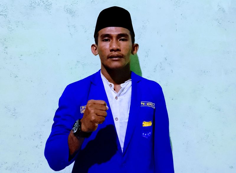 Ketua PMII Cabang Pasifik Morotai, Rahmat Talib. kamis, (08/10/26). Dok. BK. 