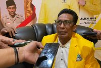 Makmur Gamgulu, Bakal calon ketua DPD II Partai Golkar Kota Ternate. Sabtu, (10/10/26). Dok. Agis. 