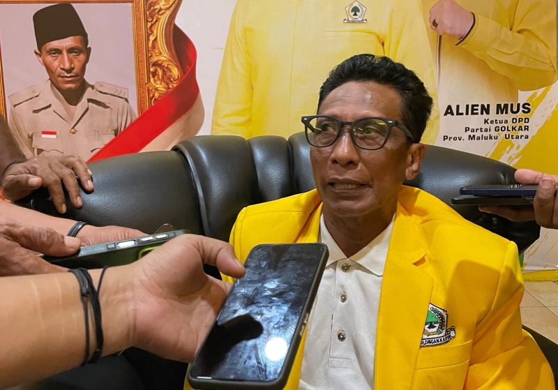 Makmur Gamgulu, Bakal calon ketua DPD II Partai Golkar Kota Ternate. Sabtu, (10/10/26). Dok. Agis. 