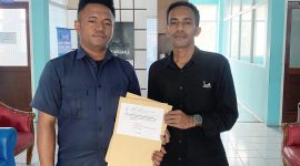 Kuasa hukum Abdullah Bandang, mantan Plt Direktur Utama Perusahaan Umum Daerah Air Minum Ake Gaale Kota Ternate, Syahrul Yasim, S.H.,. 