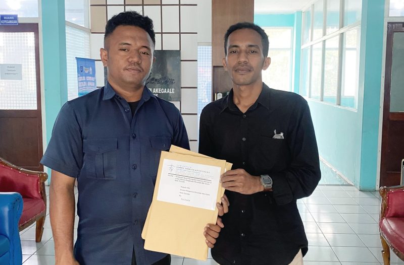 Kuasa hukum Abdullah Bandang, mantan Plt Direktur Utama Perusahaan Umum Daerah Air Minum Ake Gaale Kota Ternate, Syahrul Yasim, S.H.,. 