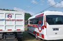 PT Smart Marsindo Kontribusi Bus Sekolah, Ambulans di Pulau Gebe. Sabtu, (17/10/26). Dok. Istimewa. 