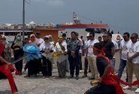 Anggota DPD RI daerah pemilihan Maluku Utara, Hasby Yusuf, menghadiri Musyawarah Daerah (Musda) ke II Korps Alumni Himpunan Mahasiswa Islam (KAHMI) di Kabupaten Pulau Taliabu. Sabtu, (17/10/26). Dok. Istimewa. 