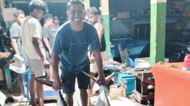 Ketua Koperasi Sigaro Malaha Mandiri, Salman, di Kelurahan Makasar. Minggu, (18/10/26). Dok. Istimewa. 