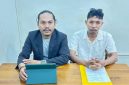 Kuasa Hukum CV Lexios Jaya Utama, perusahaan lokal asal Kao, Kabupaten Halmahera Utara. Bagian Kiri, Junaidi J. Badjo, S.H. dan bagian kanan, Julfandi Gani, S.H., Senin, (19/10/20). Dok. Istimewa. 