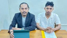 Kuasa Hukum CV Lexios Jaya Utama, perusahaan lokal asal Kao, Kabupaten Halmahera Utara. Bagian Kiri, Junaidi J. Badjo, S.H. dan bagian kanan, Julfandi Gani, S.H., Senin, (19/10/20). Dok. Istimewa. 