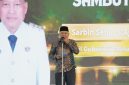 Wakil Gubernur Maluku Utara, Sarbin Sehe. Saat Sambutan dalam kegiatan penyambutan Kodam Maluku Utara yang pertama di Bella Hotel. Kamis, (29/10/26). Dok. Adpim Humas. 